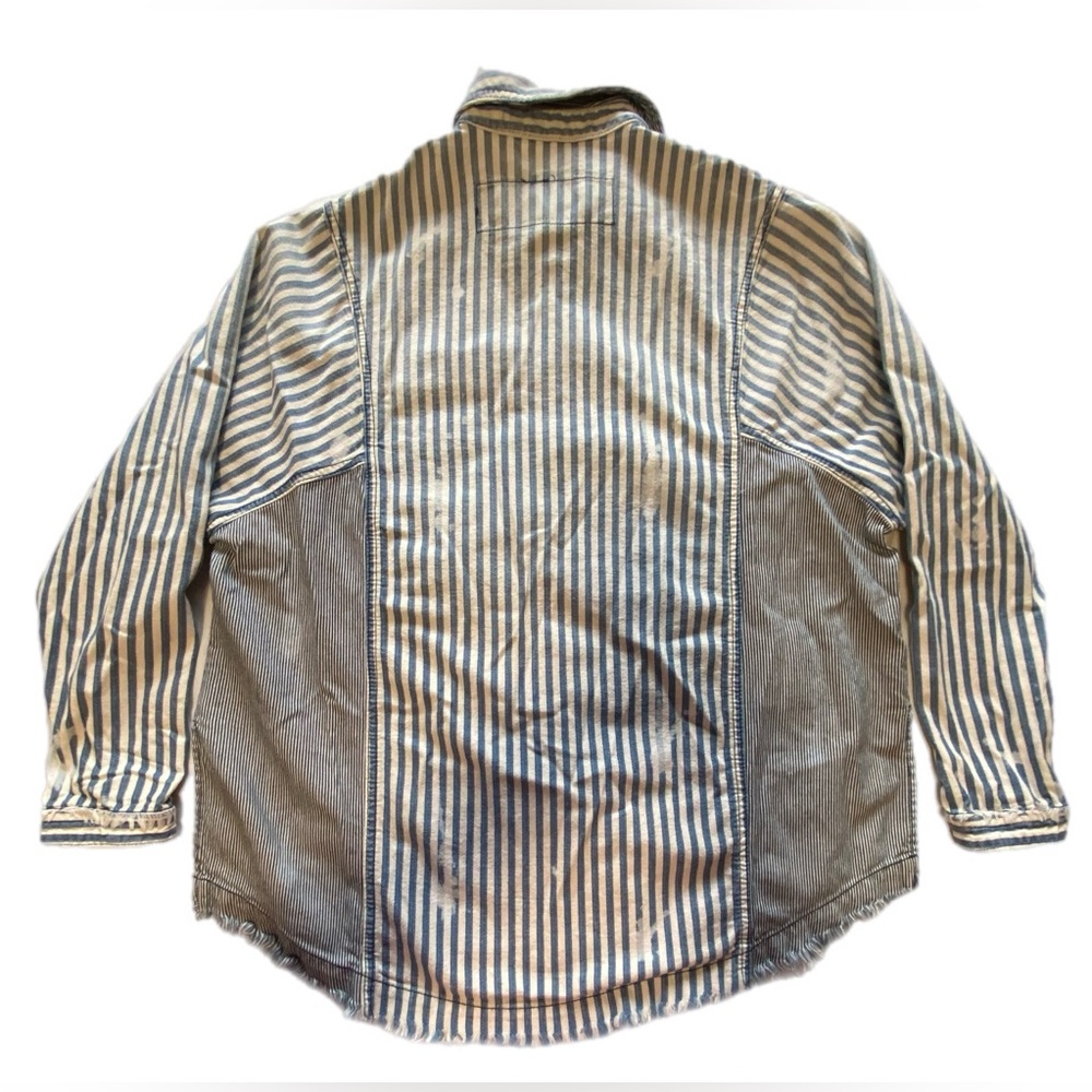 We The Free  Railroad Striped Shirt XS - Picture 9 of 12